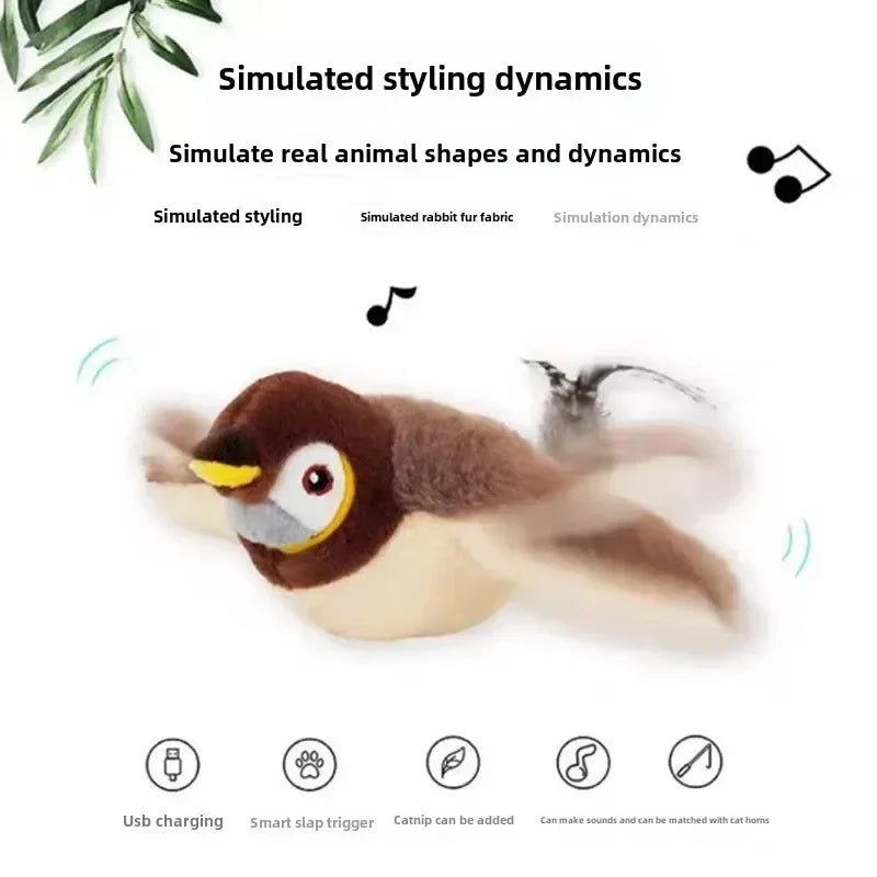 Catnip Electric Bird Toy – USB Activated Cat Toy