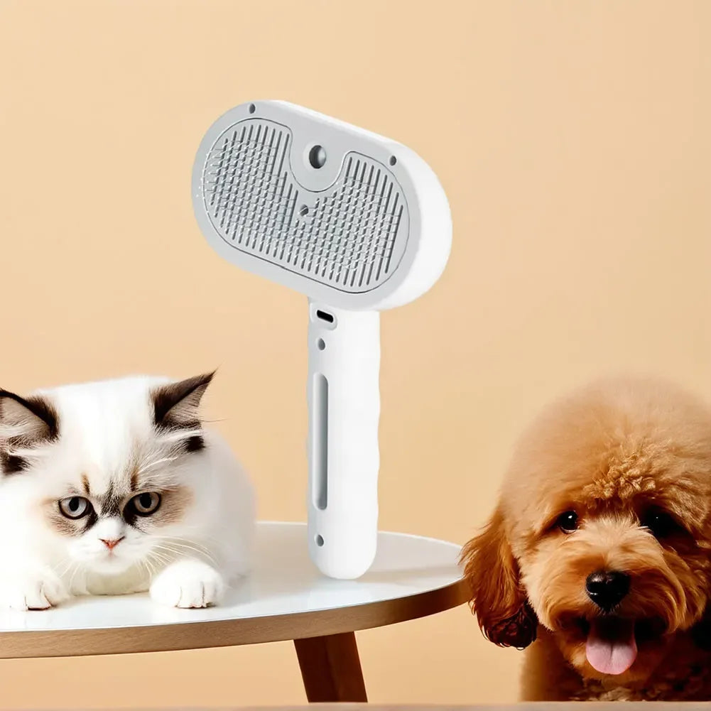3-in-1 Cat Steam Brush – Rechargeable Grooming Tool
