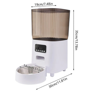 Automatic Cat Feeder 5L – Timed Pet Food Dispenser - Image #0