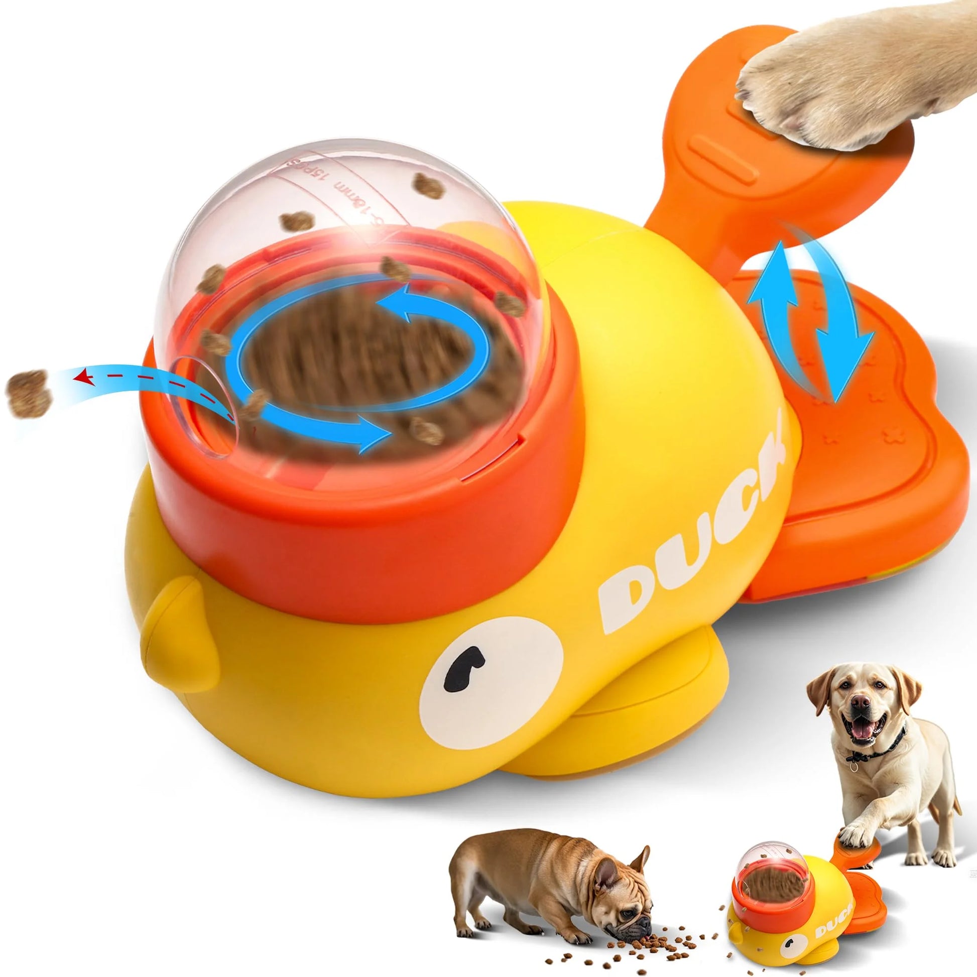 Interactive dog treat dispenser toy automatic slow feeder

