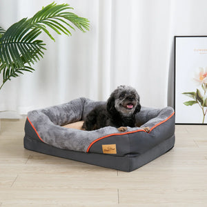 Orthopedic XL Dog Bed for Large Breeds – Memory Foam Comfort