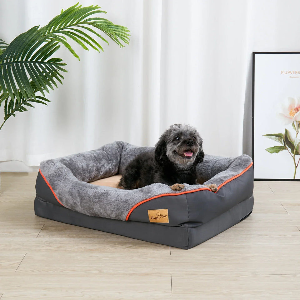 Orthopedic XL Dog Bed for Large Breeds – Memory Foam Comfort