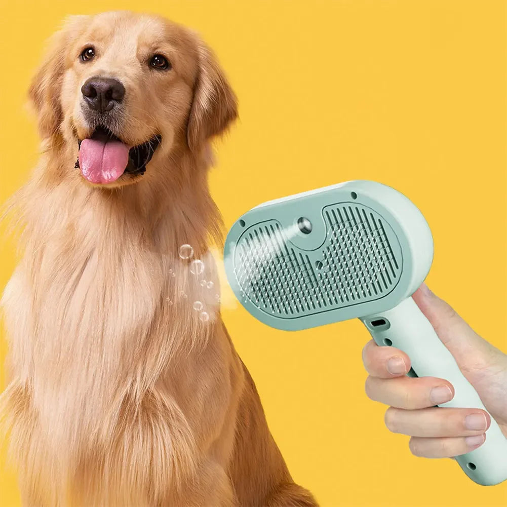 3-in-1 Cat Steam Brush – Rechargeable Grooming Tool