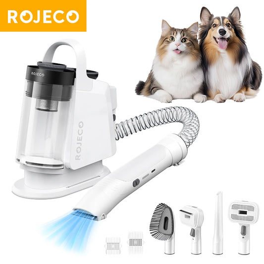 Rojeco pet grooming vacuum kit with attachments

