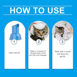 No-Rinse Flea Shampoo for Cats – Waterless Flea & Tick Treatment