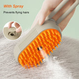cat steam grooming brush electric spray self cleaning

