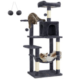 FEANDREA Multi-Level Cat Tree Tower 56.3″ Indoor Cat Condo