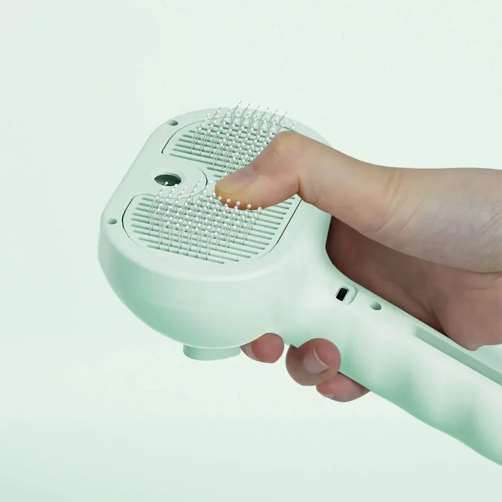 3-in-1 Cat Steam Brush – Rechargeable Grooming Tool