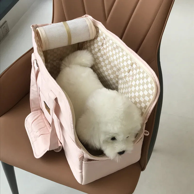Portable Dog Carrier Bag – Shoulder Travel Carrier