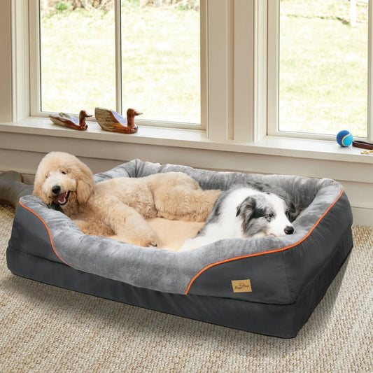 large soft dog bed comfy plush design

