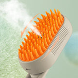 Cat Steam Grooming Brush Interactive Self Cleaning pettechhair