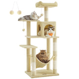 FEANDREA Multi-Level Cat Tree Tower 56.3″ Indoor Cat Condo