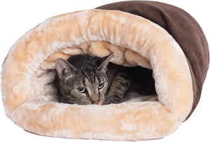 Warm Cat Sleeping Bag – Plush Self-Warming Bed for Cats