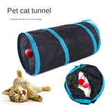 Collapsible Cat Play Tunnel – Crinkle Toy for Indoor Cats, Rabbits & Guinea Pigs
