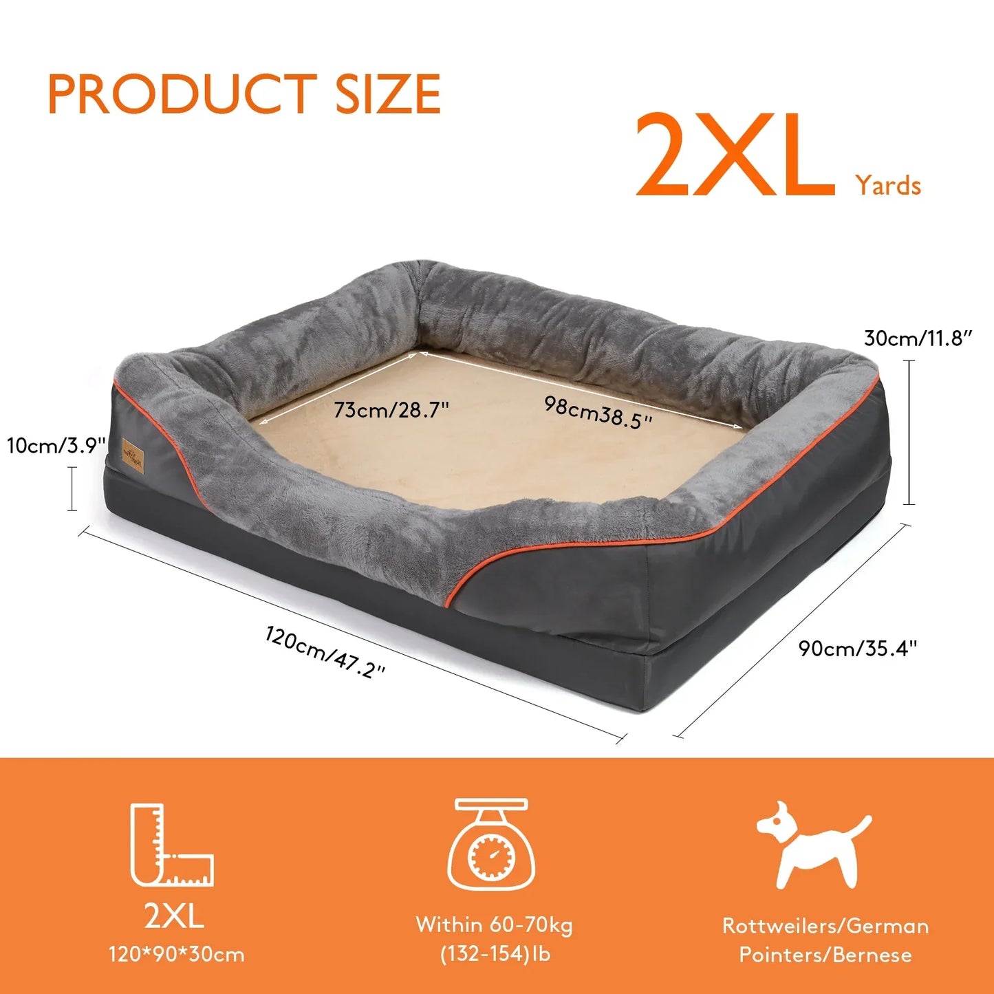 Large Soft Dog Bed for Extra Comfort