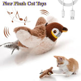 Catnip electric bird toy interactive self-playing
