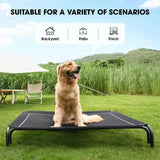 Elevated Orthopedic Dog Bed Large – Cooling, Outdoor & Senior Relief