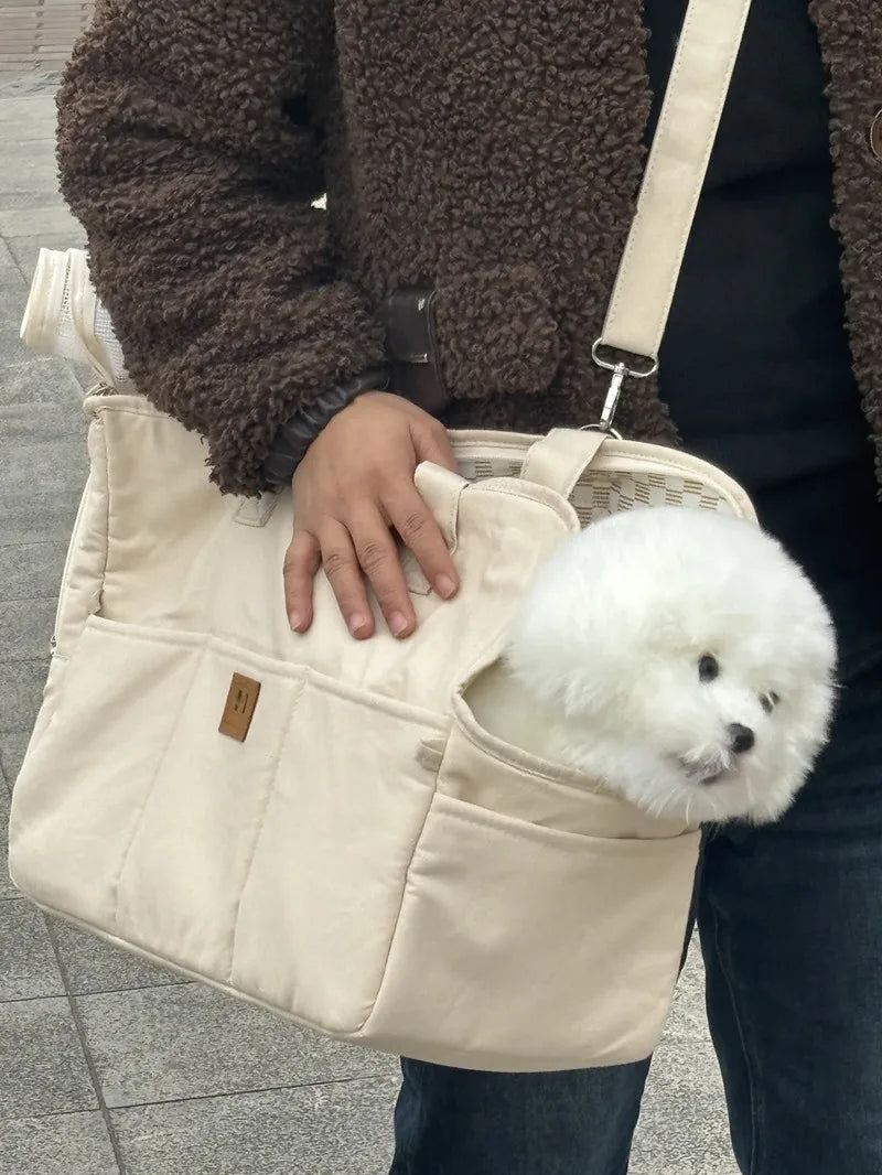 Portable Dog Carrier Bag – Shoulder Travel Carrier