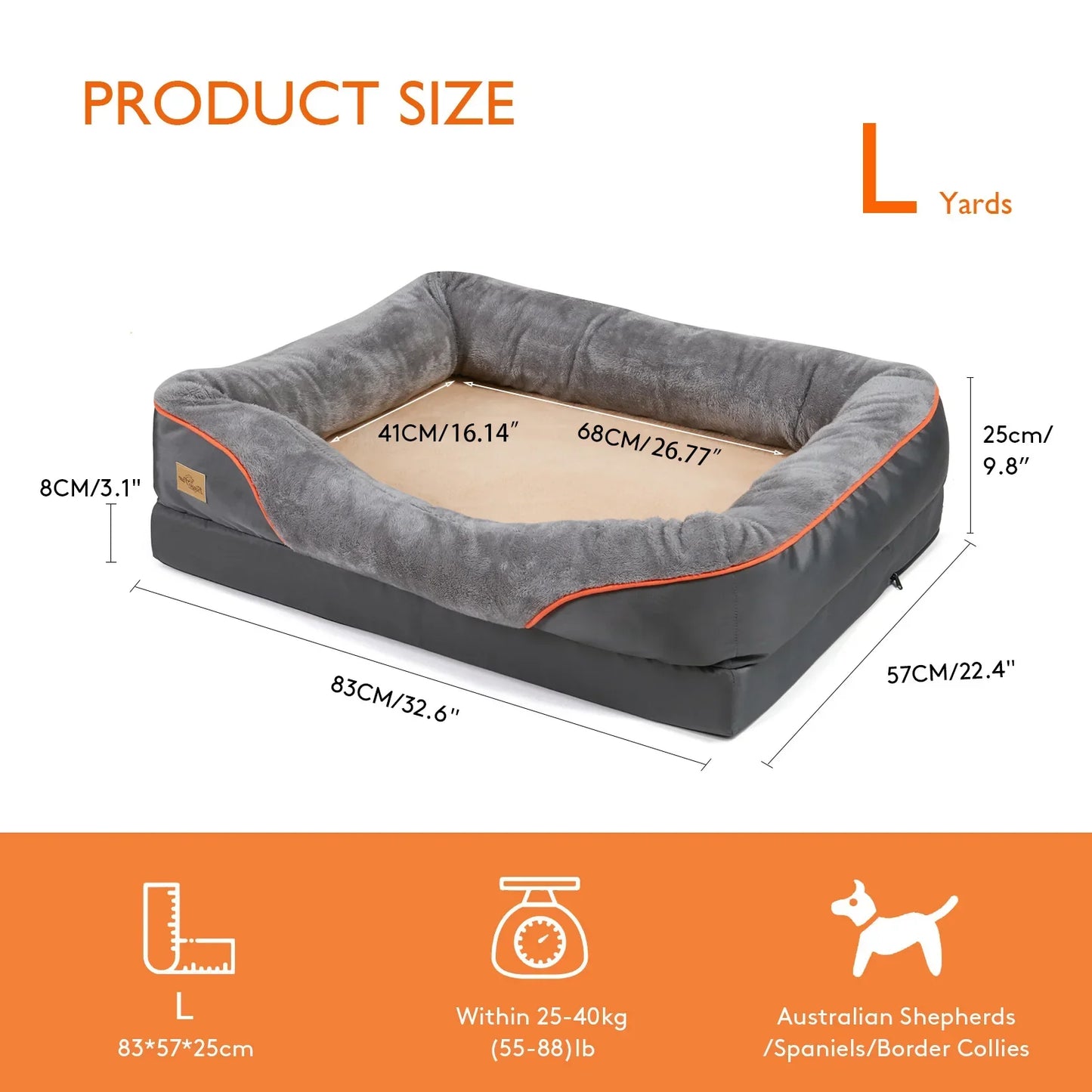 Large Soft Dog Bed for Extra Comfort