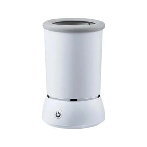pettechhair compact white cylindrical electronic device with power button and top opening for tabletop use