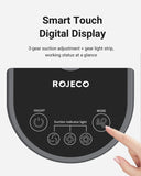 5-in-1 pet grooming tool smart touch digital display with suction indicator lights and finger touching mode button
