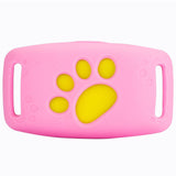 pettechhair dog silicone protective remote cover in pink with yellow paw cutout and strap slots